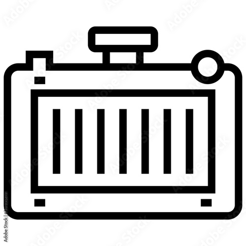 Automobile Condenser  vector 