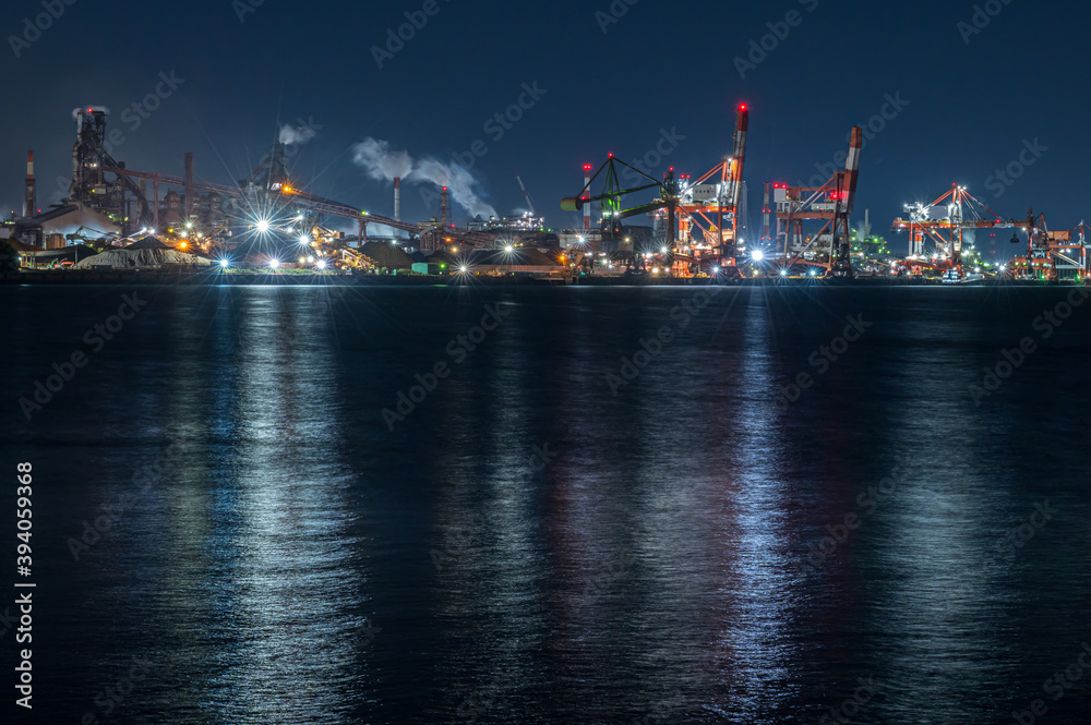 名古屋湾岸の工場夜景
