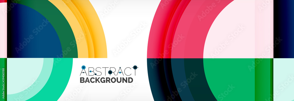 Round shapes, triangles and circles. Modern abstract background Round shapes, triangles and circles. Modern abstract background