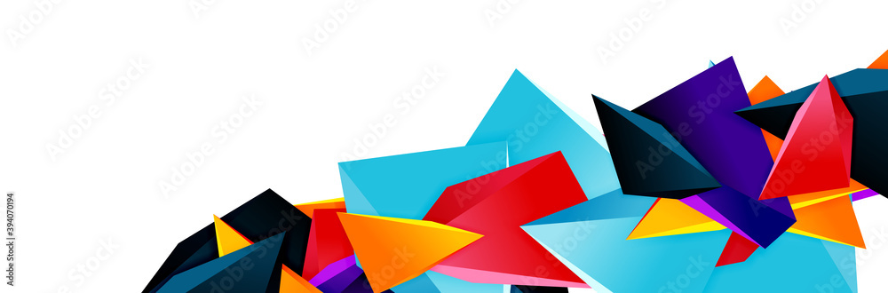 Triangle mosaic abstract background, 3d triangular low poly shapes. Geometric vector illustration for covers, banners, flyers and posters and other Triangle mosaic abstract background, 3d triangular low poly shapes. Geometric vector illustration for covers, banners, flyers and posters and other