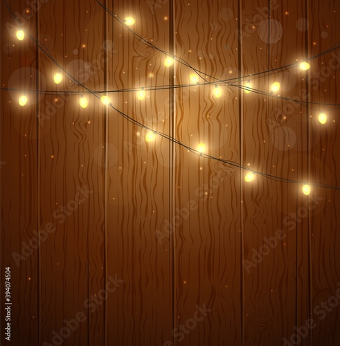 Colorful Christmas light on night background