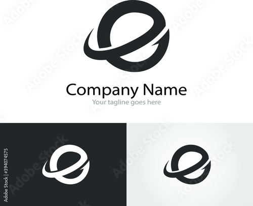 E website or mail address symbol logo