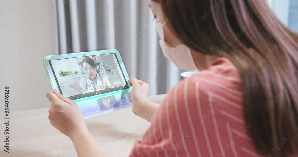 Telemedicine concept - patient part Telemedicine concept - patient part
