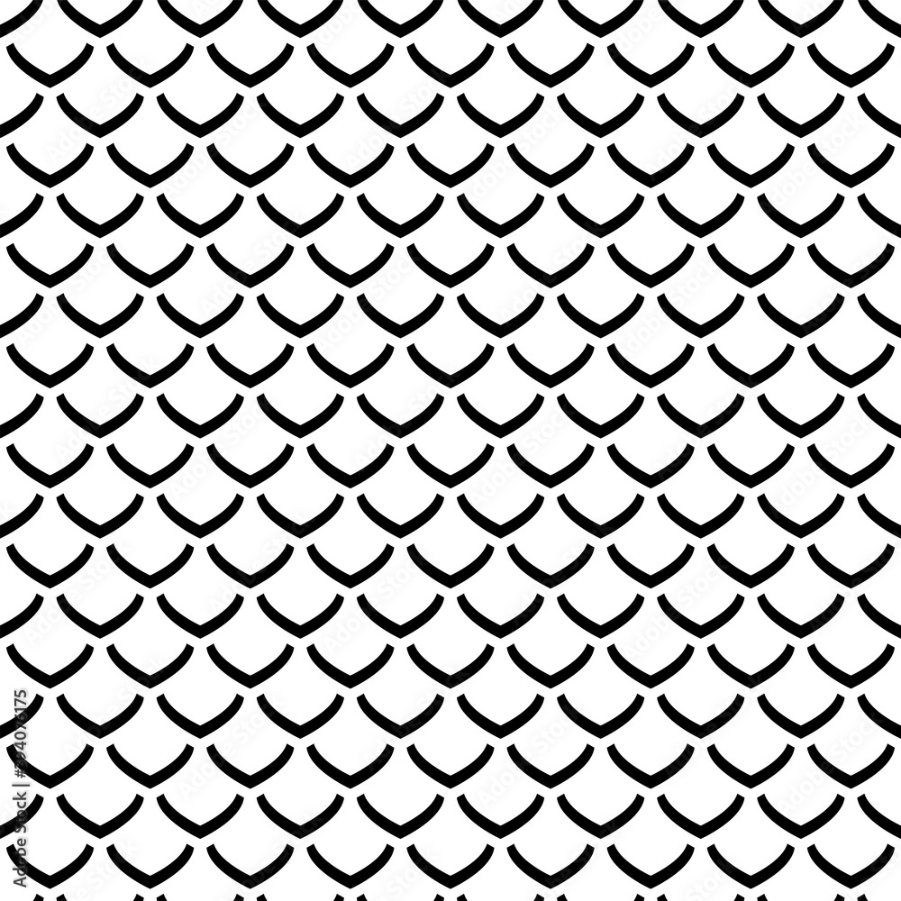 Seamless pattern in fish scale design. Seamless pattern in fish scale design.
