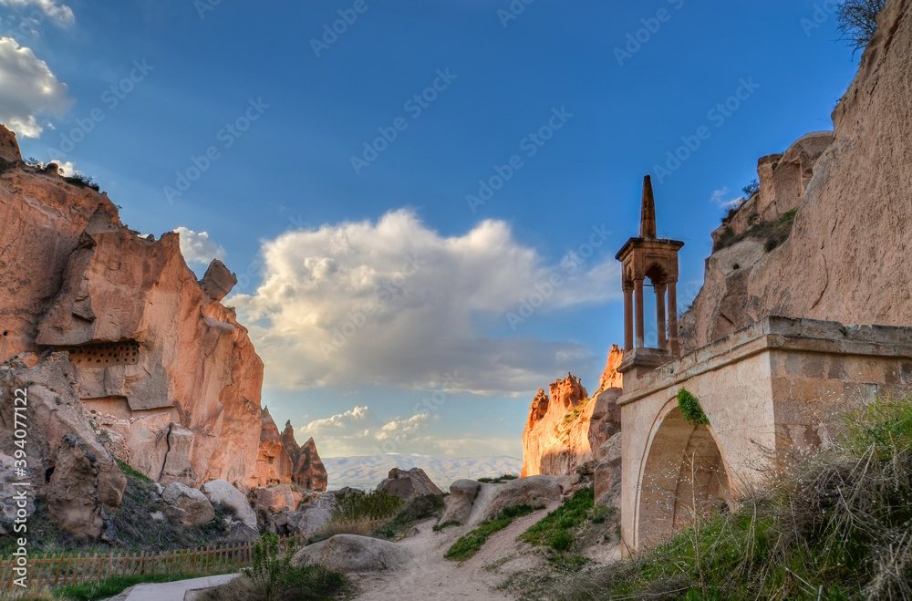 Zelve Monastery in Cappadocia, Turkey