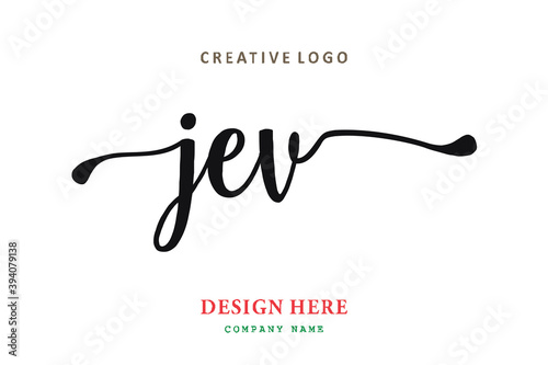 JEV lettering logo is simple, easy to understand and authoritative