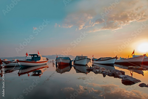 Fishing boats in the sea © mylasa