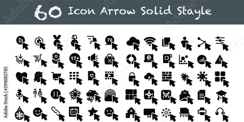 60 Icon Arrow Line Style for any purposes website mobile app presentation