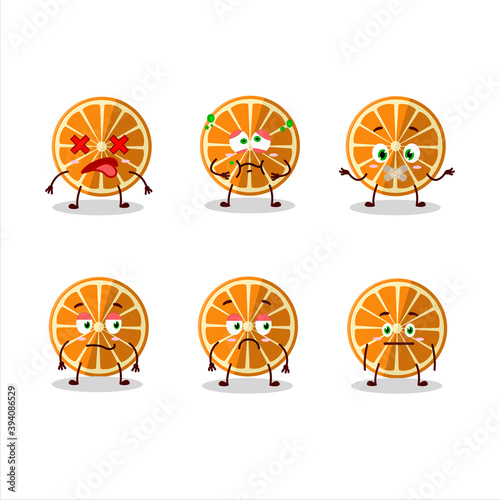 New orange cartoon character with nope expression