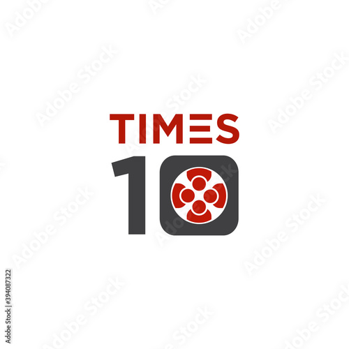 Time 10 Logo Vector Grops Templates