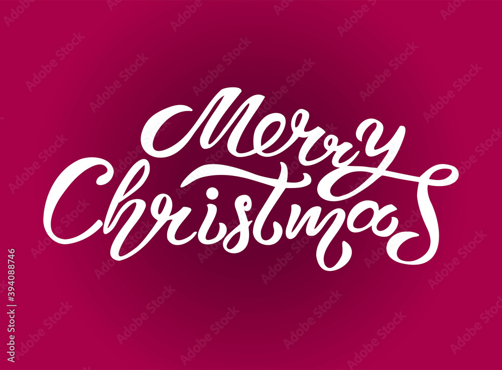 Lettering Composition Merry Christmas