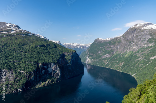 Geiranger Fjord von oben.