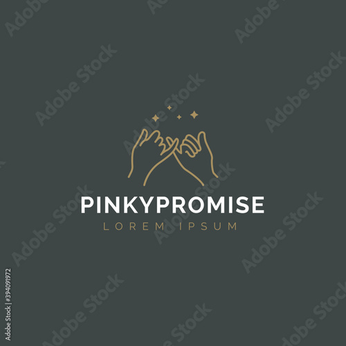 Pinky Promise Vector  photo