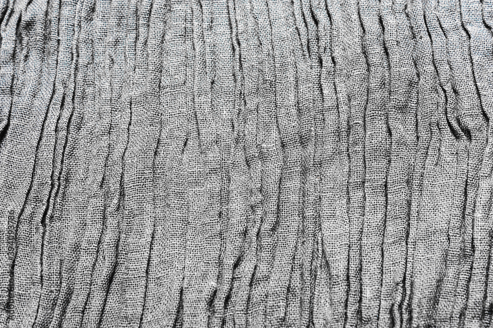 Gray linen texture of natural cotton fabric Gray linen texture of natural cotton fabric