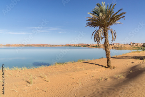 The Ounianga Lakes in Northern Chad, Africa 