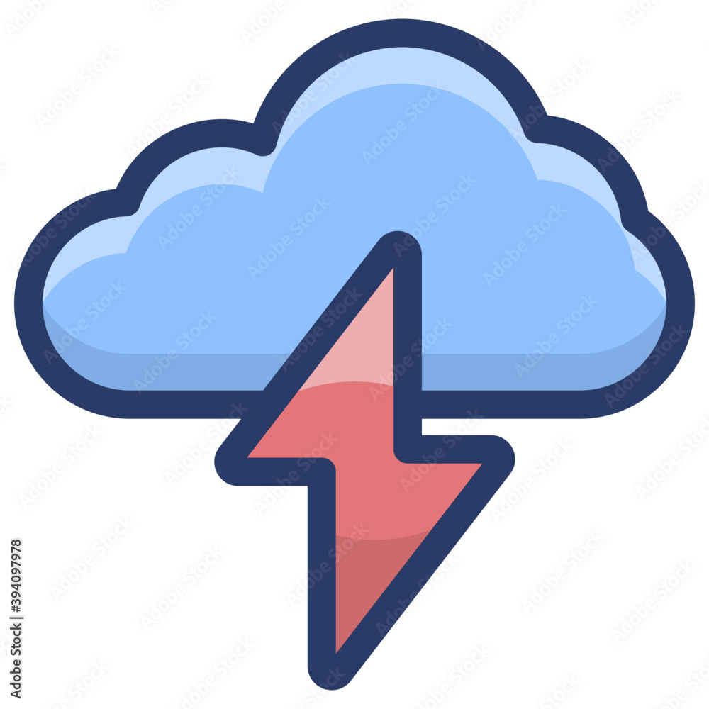 Cloud Thunder Vector Cloud Thunder Vector