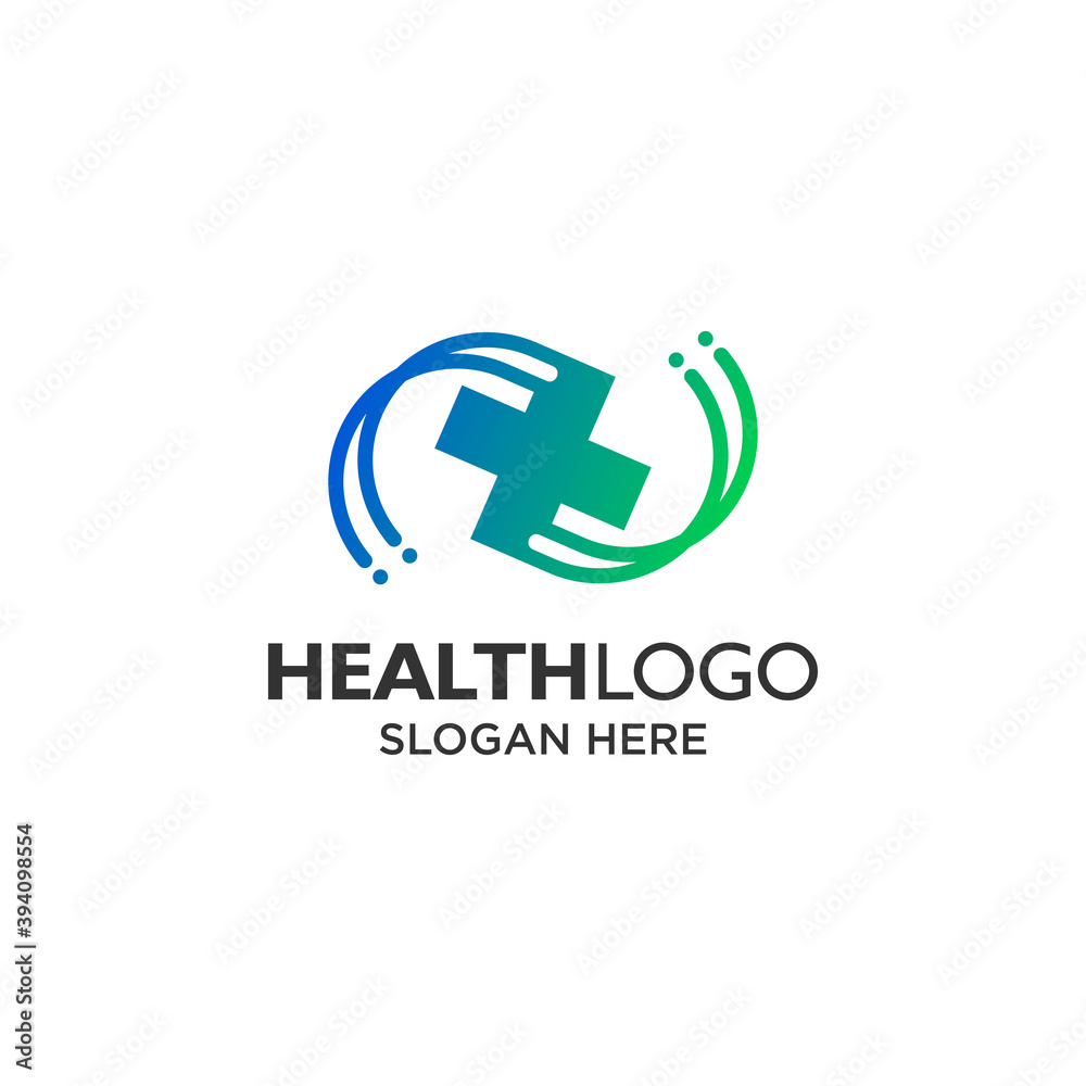 healthcare technology and application logo design healthcare technology and application logo design