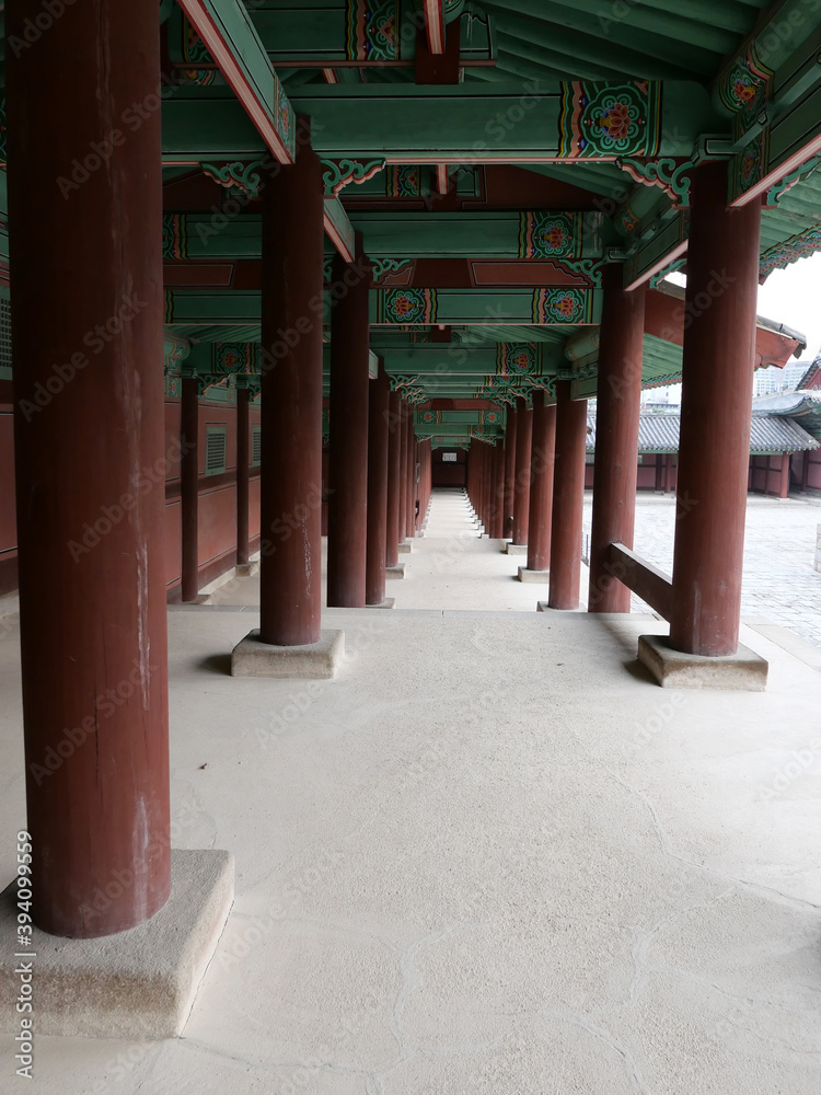 Korean traditional architecture in autumn Korean traditional architecture in autumn