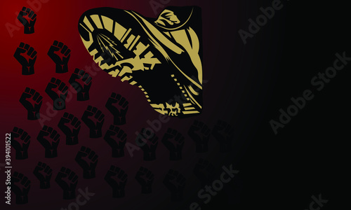 A vector illustration of Black Lives matter Protest artwork 