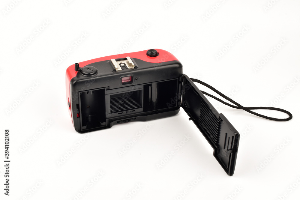 open analog camera without film roll isolated on white background with clipping path, old camera
open analog camera without film roll isolated on white background with clipping path, old camera