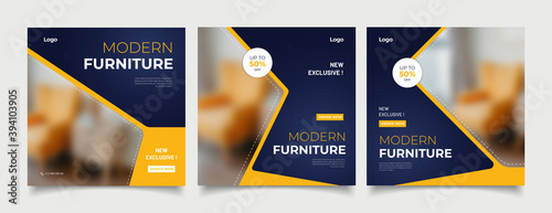 Furniture social media post templates
