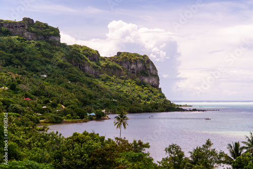 view of maupiti bora bora island in french polynesia 