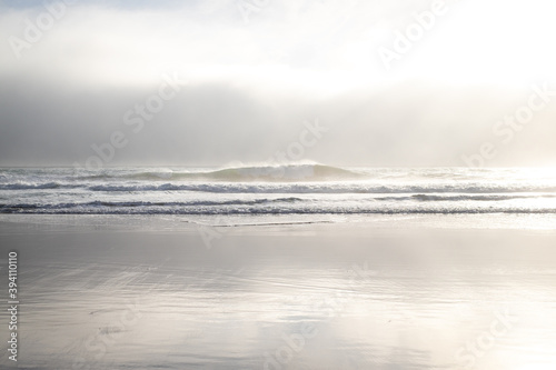 Misty Praia do Beliche, Vila do Bispo - Sagres Portugal. No people.