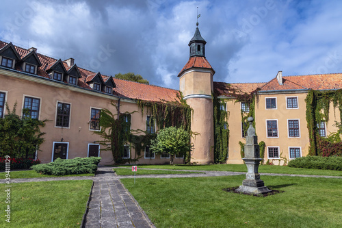 Fototapeta Naklejka Na Ścianę i Meble -  Dohna Palace in historic part of Morag, small town in Warmia-Mazury region of Poland