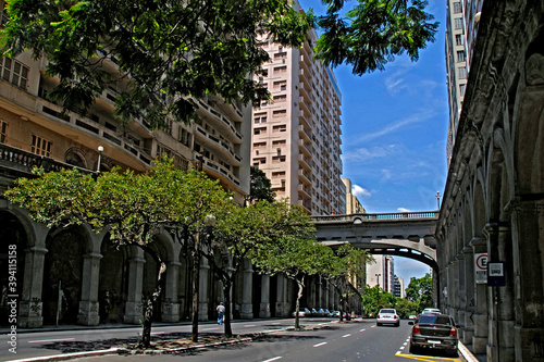 Viaduto na Avenida Borges de Medeiros, Porto Alegre. Rio Grande do Sul. Brasil photo