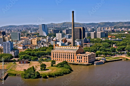 Vista aérea da cidade de Porto Alegre. Rio Grande do Sul. Brasil