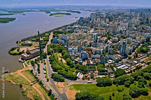 Vista aérea da cidade de Porto Alegre. Rio Grande do Sul. Brasil photo