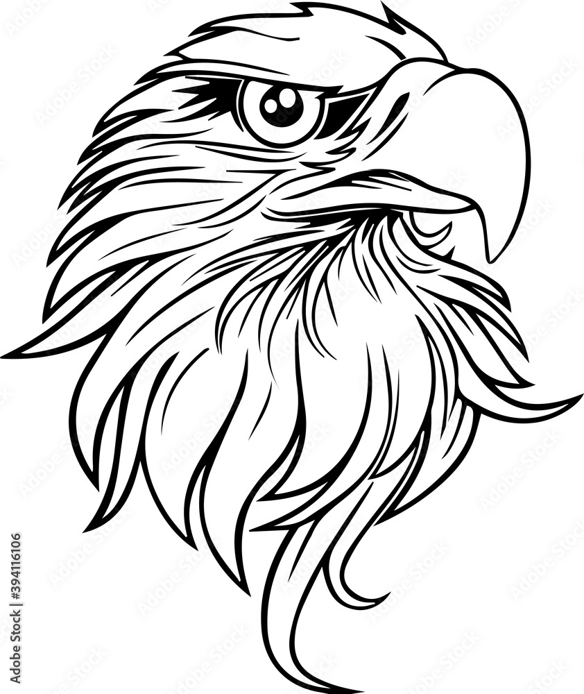Fototapeta premium Eagle Logo Template, creative simple bird symbol