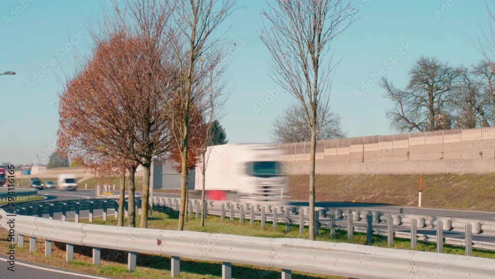 timelapse of highway traffic at day with long exposure timelapse of highway traffic at day with long exposure
