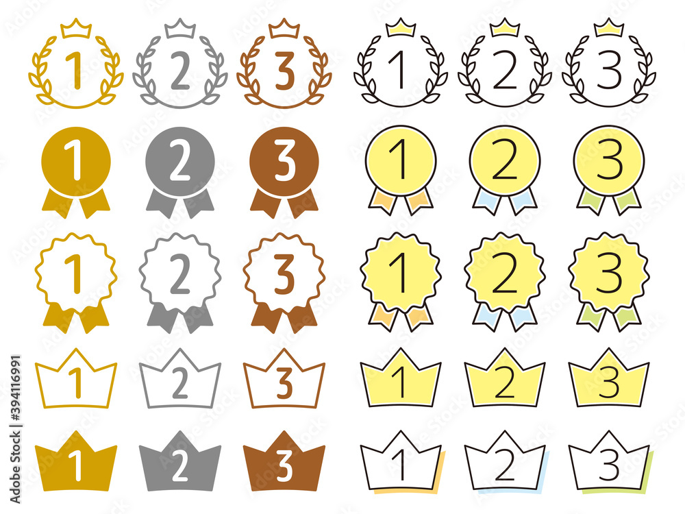 ランキング 順位アイコン Rank Icon Vector De Stock Adobe Stock