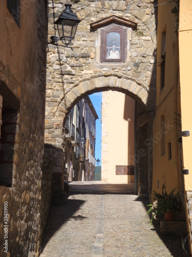 arched street in old town