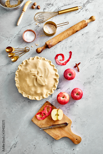 Baking a Homemade Apple Pie