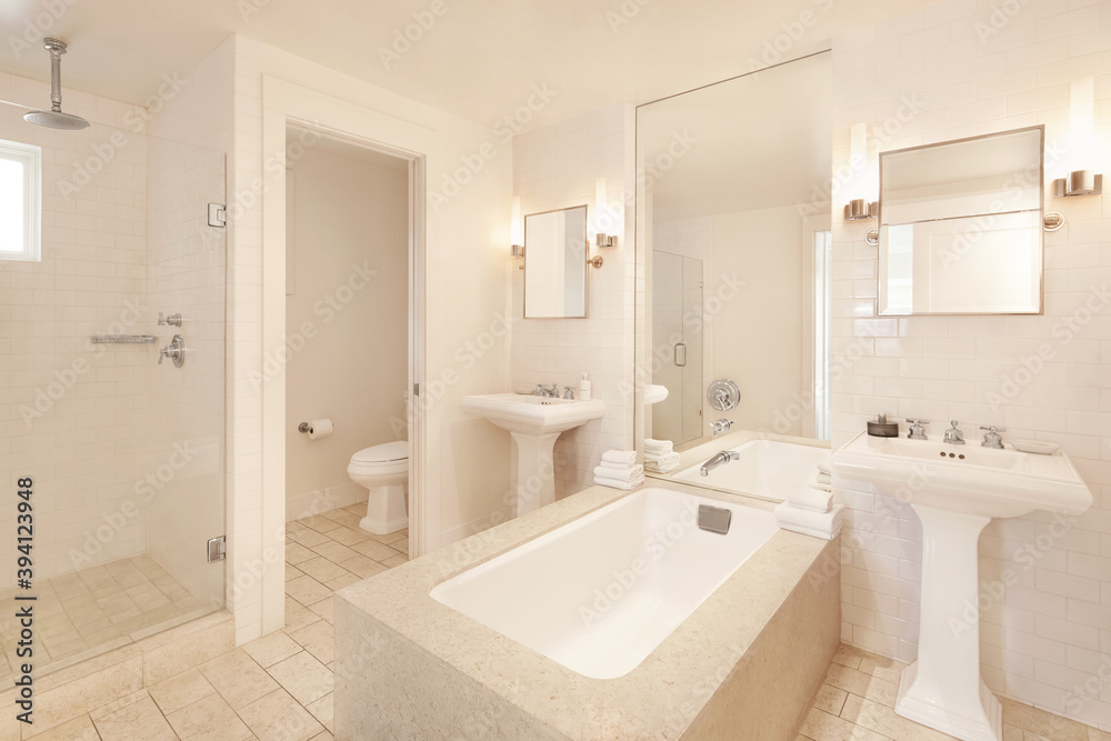 Modern residential bathroom Modern residential bathroom