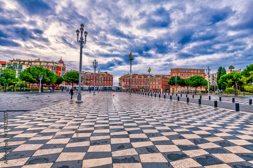 Fototapeta Naklejka Na Ścianę i Meble -  Place Masséna in Nice, France