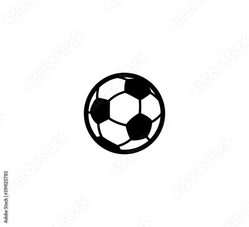 Soccer ball vector isolated icon illustration. Football ball icon