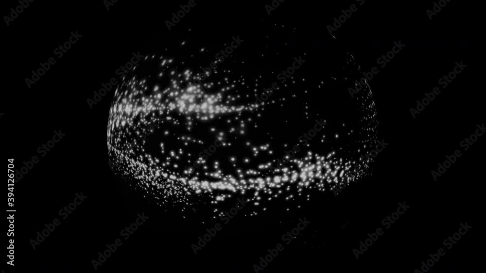 dot particules wave space design surface seamless loop