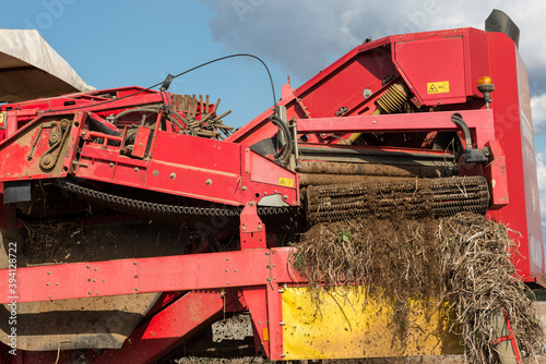 Machinerie agricole en gros plan photo