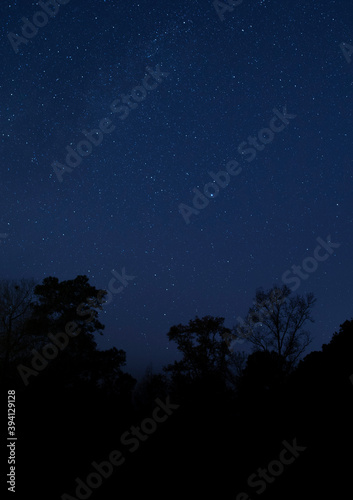 Stars in the sky above Raeford North Carolina