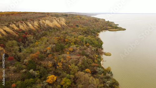 Autumn is the most beautiful season in the Dniester delta. Odessa region (Ukraine).