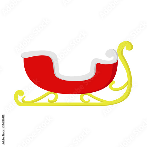 Christmas sleigh of Santa Claus christmas festival