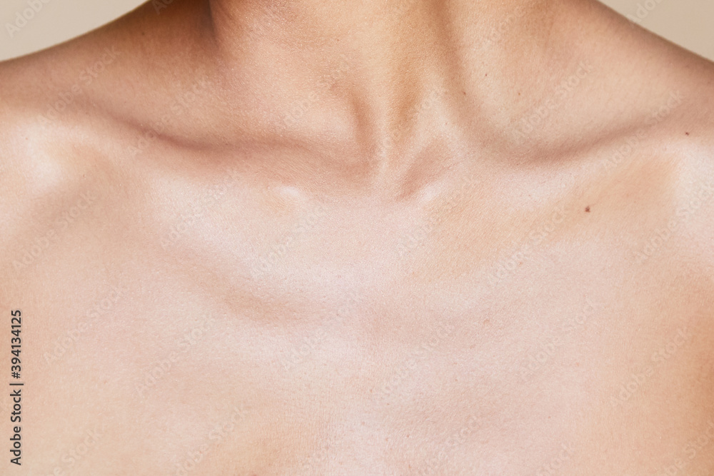 Collar bone close-up Collar bone close-up