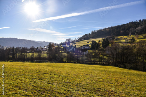 Warmensteinach im Fichtelgebirge im Herbst Ortsansicht Bayern