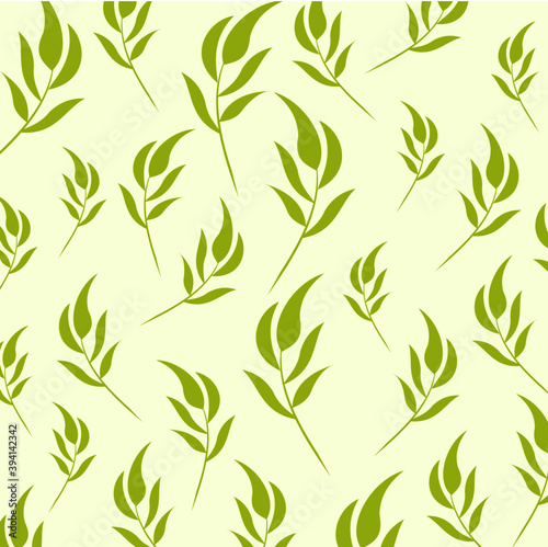 seamless pattern with leaves © panji