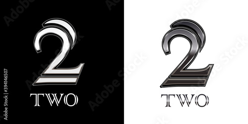 number two logo can be used company logo, product logo, brand logo and corporate identity