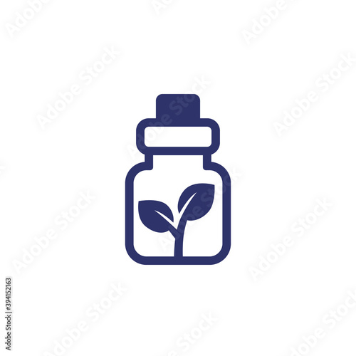 homeopathic medicine icon on white