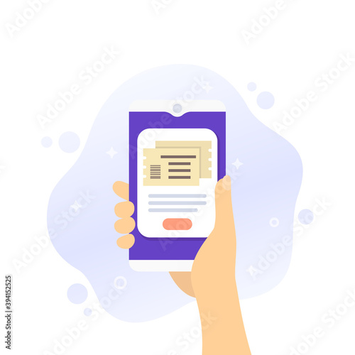 buy tickets online with phone, mobile app